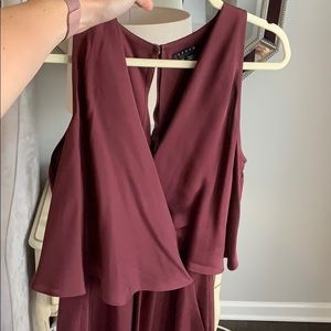 Theory Wine/Burgundy Silk dress